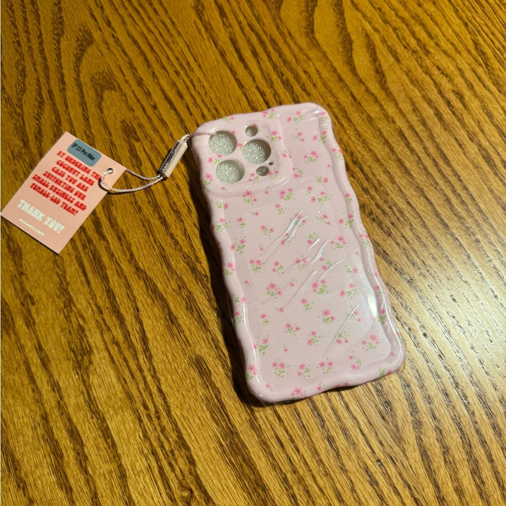 Floral Pink Phone Case for IPhone 15 pro max